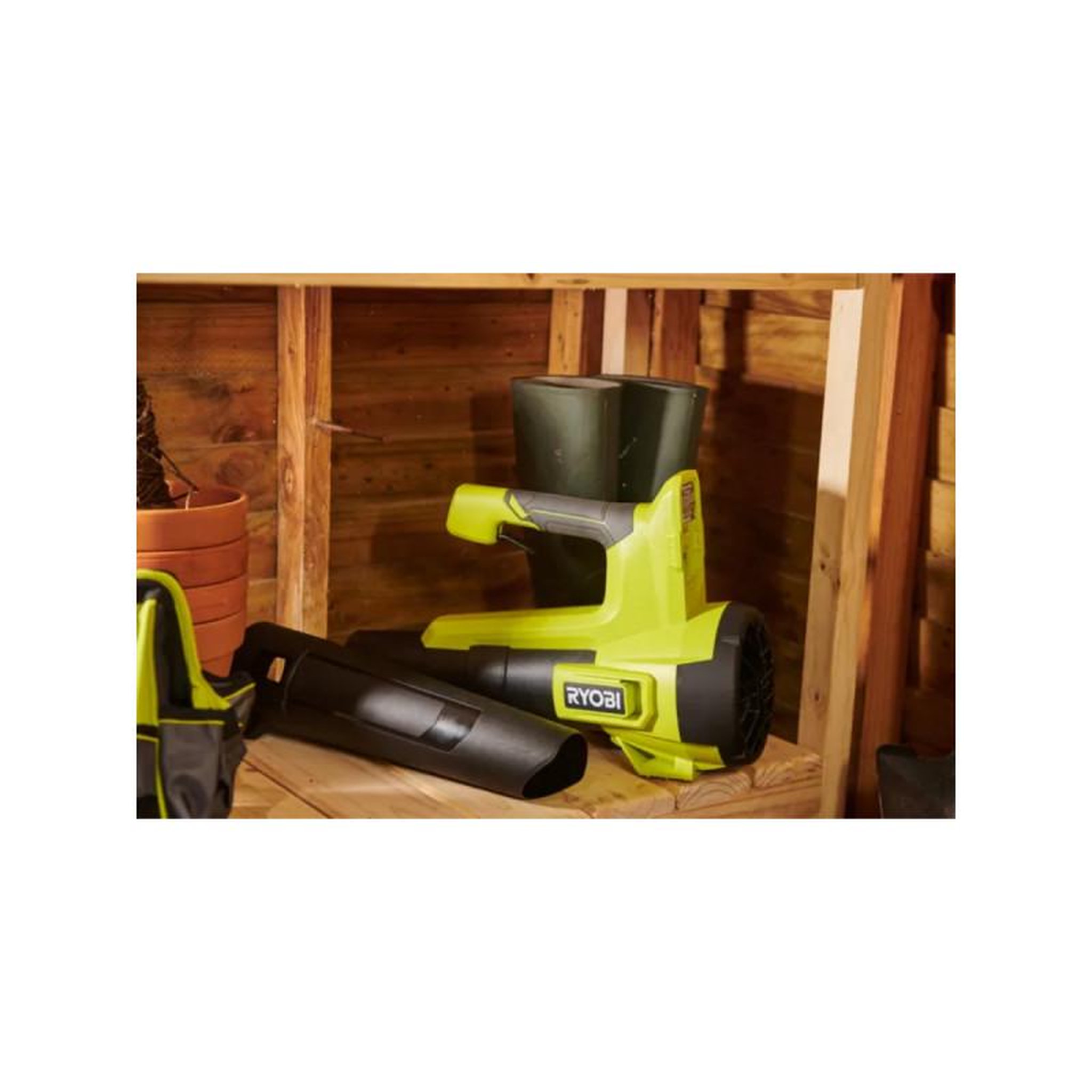 Voir la diapositive 2 : Ryobi Souffleur turbo jet 18v ryobi - soufflerie 160 km/h - batterie 4,0ah - chargeur - ry18blb-140