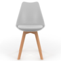 Voir la diapositive 3 : ID MARKET Lot de 6 chaises scandinaves SARA mix color gris clair, blanc, gris foncé x2, jaune x2