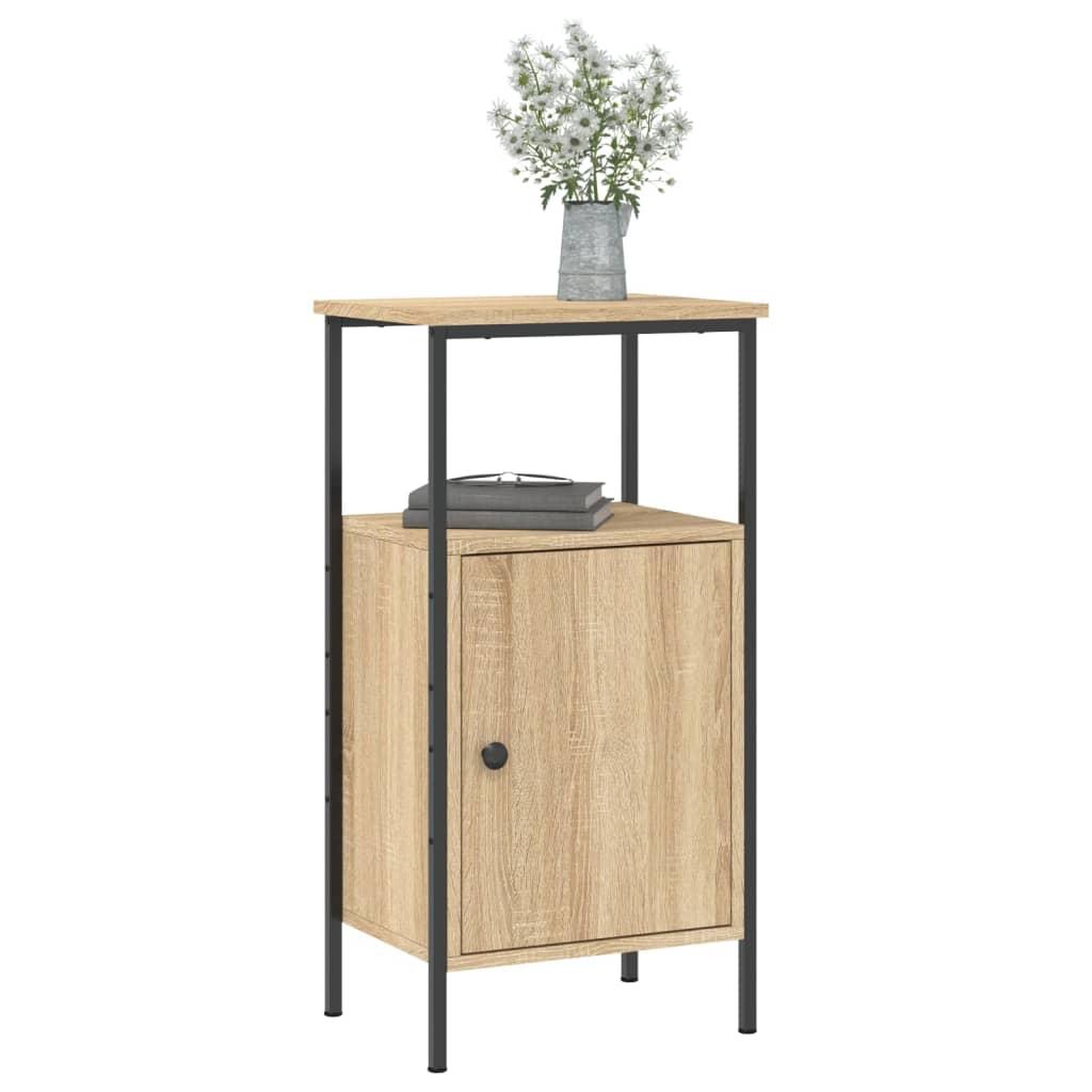 Voir la diapositive 3 : VIDAXL Tables de chevet 2 pcs chene sonoma 41x31x80 cm bois ingenierie