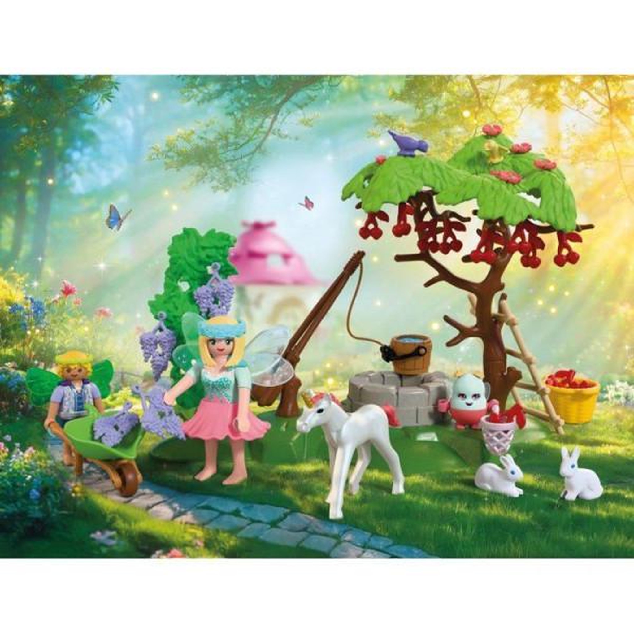 Voir la diapositive 2 : PLAYMOBIL PLAYMOBIL 72215 Jardin féérique avec bébé licorne, Fantasy & Magic, 74 pieces, des 4 ans