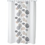 GUY LEVASSEUR Rideau de douche imprimé galet en polyester ZEN