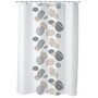 Voir la diapositive 1 : GUY LEVASSEUR Rideau de douche imprimé galet en polyester ZEN