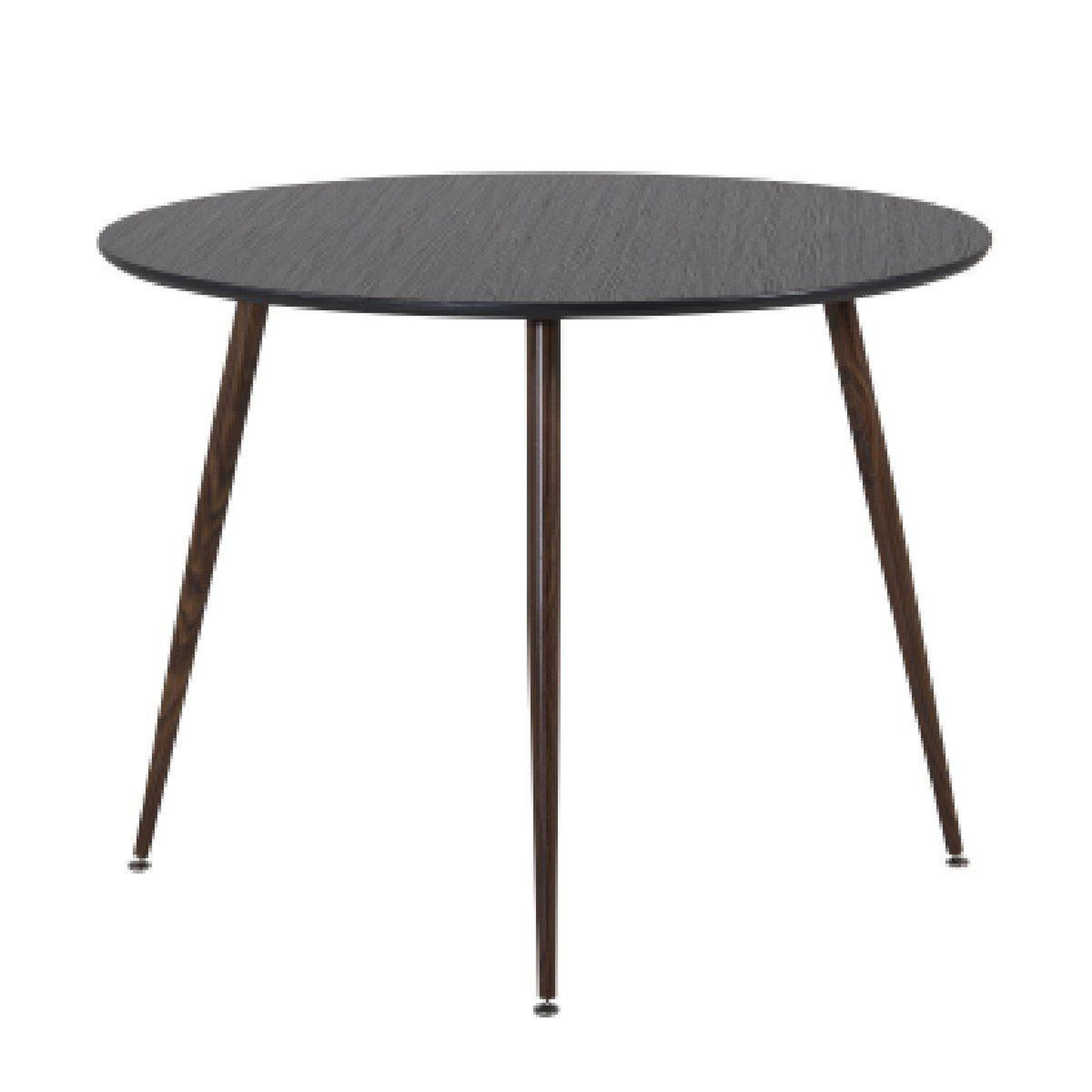 Paris Prix Table à manger ronde  plaza  100cm noir & marron