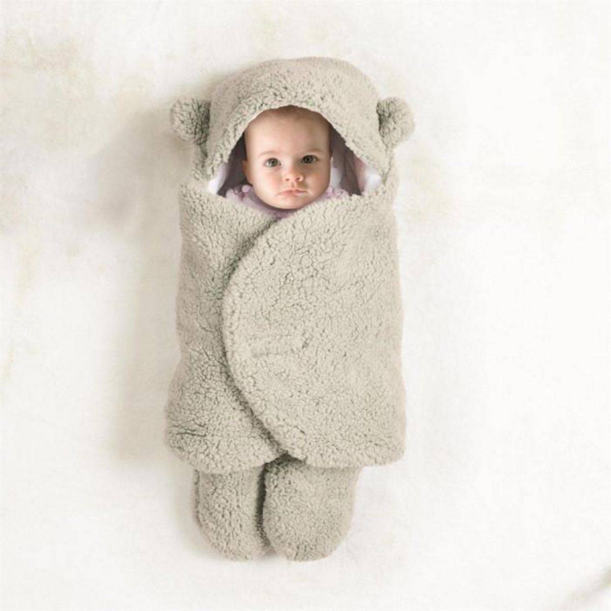 Paris Prix Chancelière Polaire  Ours  76cm Gris