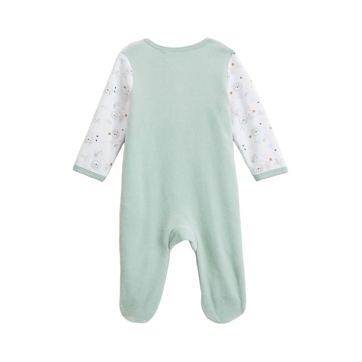 Petit Béguin Pyjama bébé en velours ouverture pont Kenya