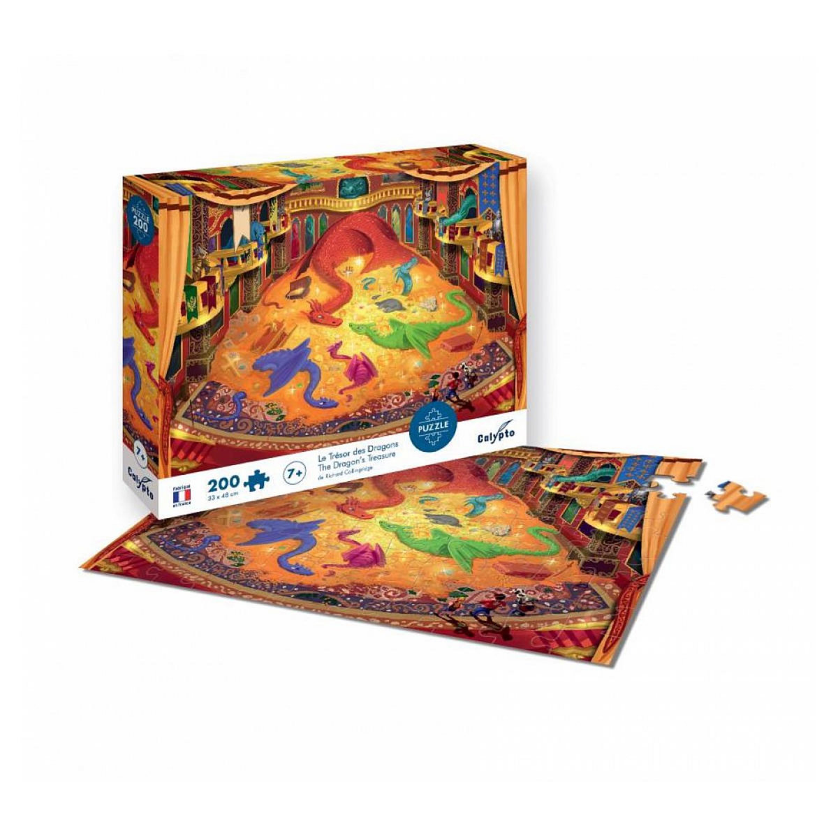 Sentosphere Puzzle 200 pièces - Le trésor des dragons et autres aventures