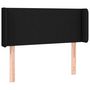 Voir la diapositive 2 : VIDAXL Tete de lit avec oreilles Noir 93x16x78/88 cm Tissu