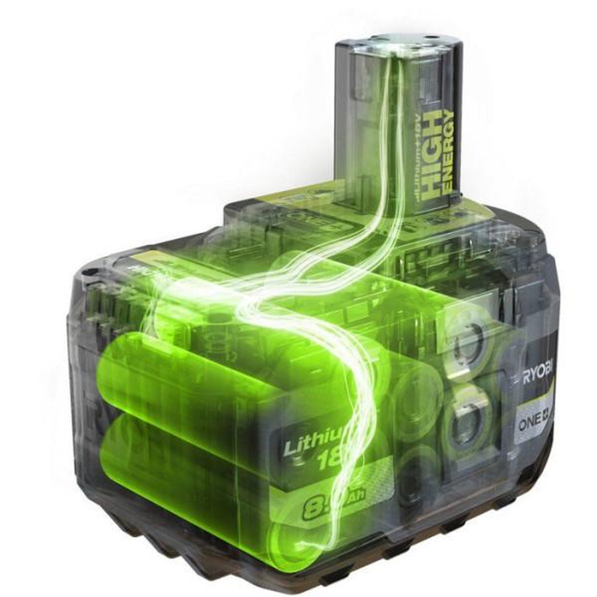 Voir la diapositive 4 : Ryobi Batterie Lithium+ High Energy - RYOBI - RB1880TG - 18V - Capacité 8,0Ah