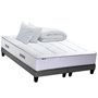 Voir la diapositive 1 : IDLITERIE Ensemble matelas BELLAGIO et sommier, 7 zones, mémoire de forme