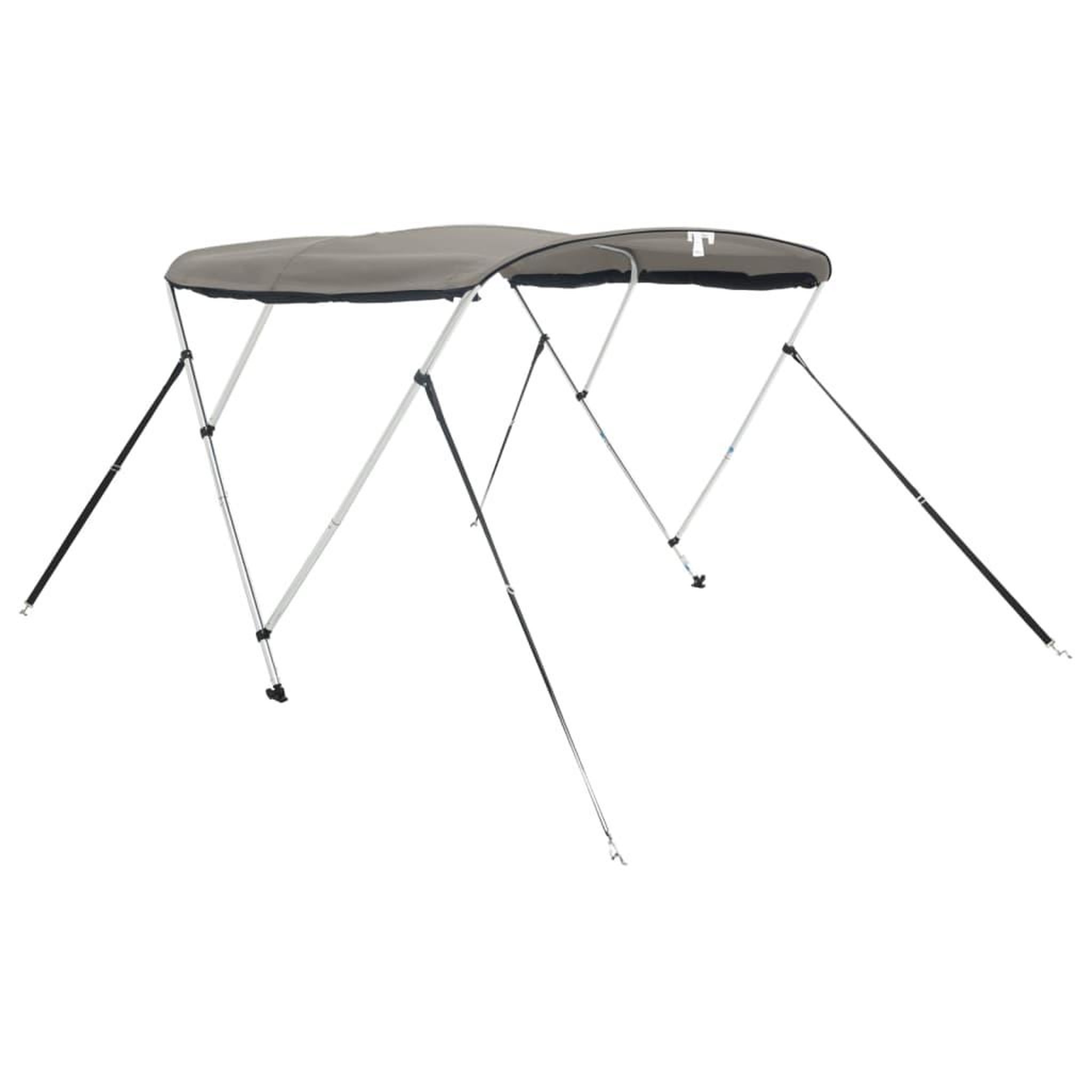 Voir la diapositive 3 : VIDAXL Toit bimini a 3 arceaux parois en maille 183x(170-182)x137 cm