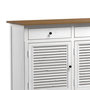 Voir la diapositive 6 : Rendez vous déco Buffet en bois recyclé blanc effet vieilli-Casa