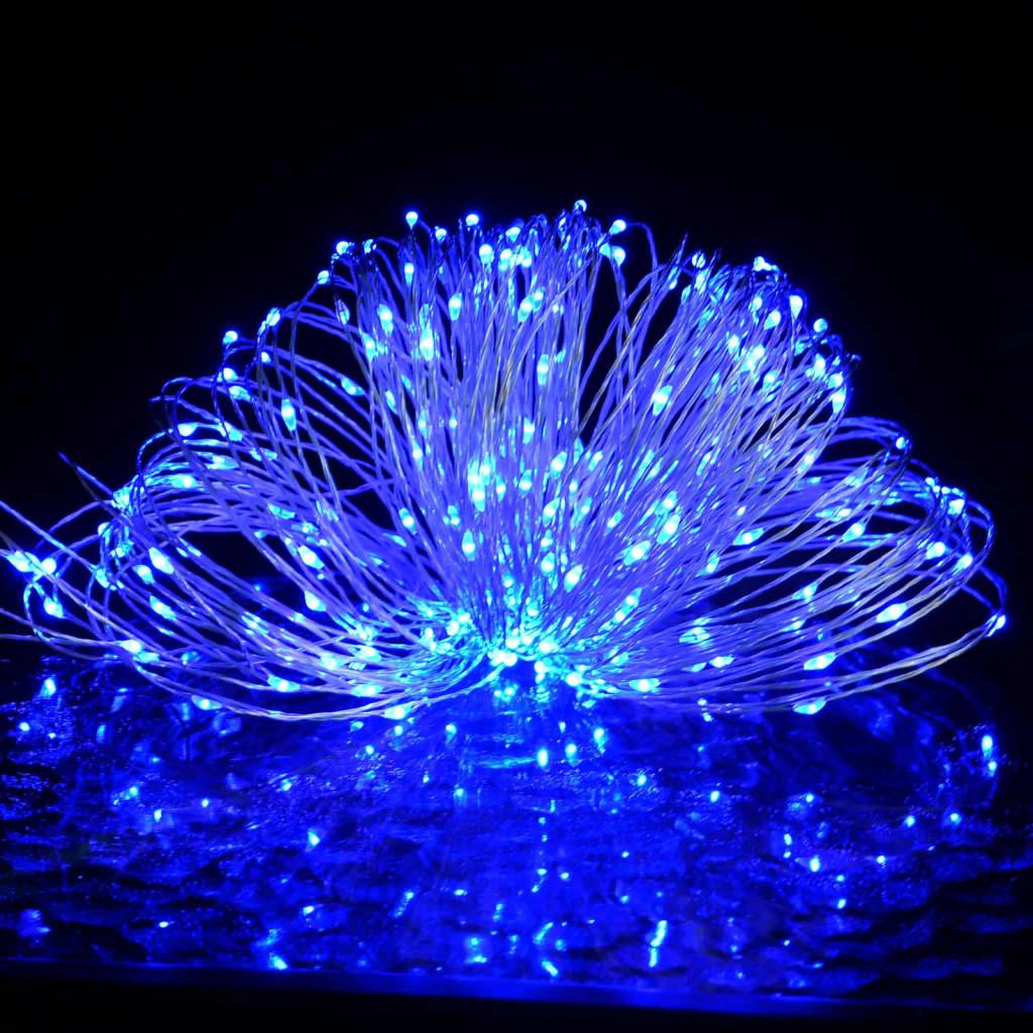 Voir la diapositive 3 : VIDAXL Guirlande lumineuse micro LED 40m 400 LED bleu 8 fonctions