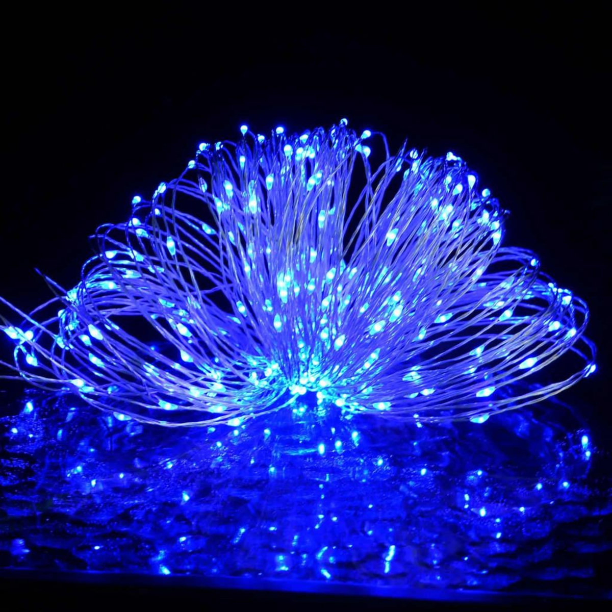 VIDAXL Guirlande lumineuse micro LED 40m 400 LED bleu 8 fonctions
