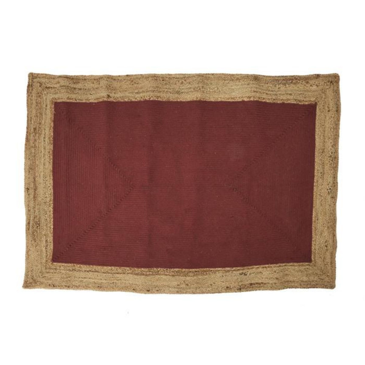 Paris Prix Tapis Déco en Jute  Rodame  120x170cm Terracotta