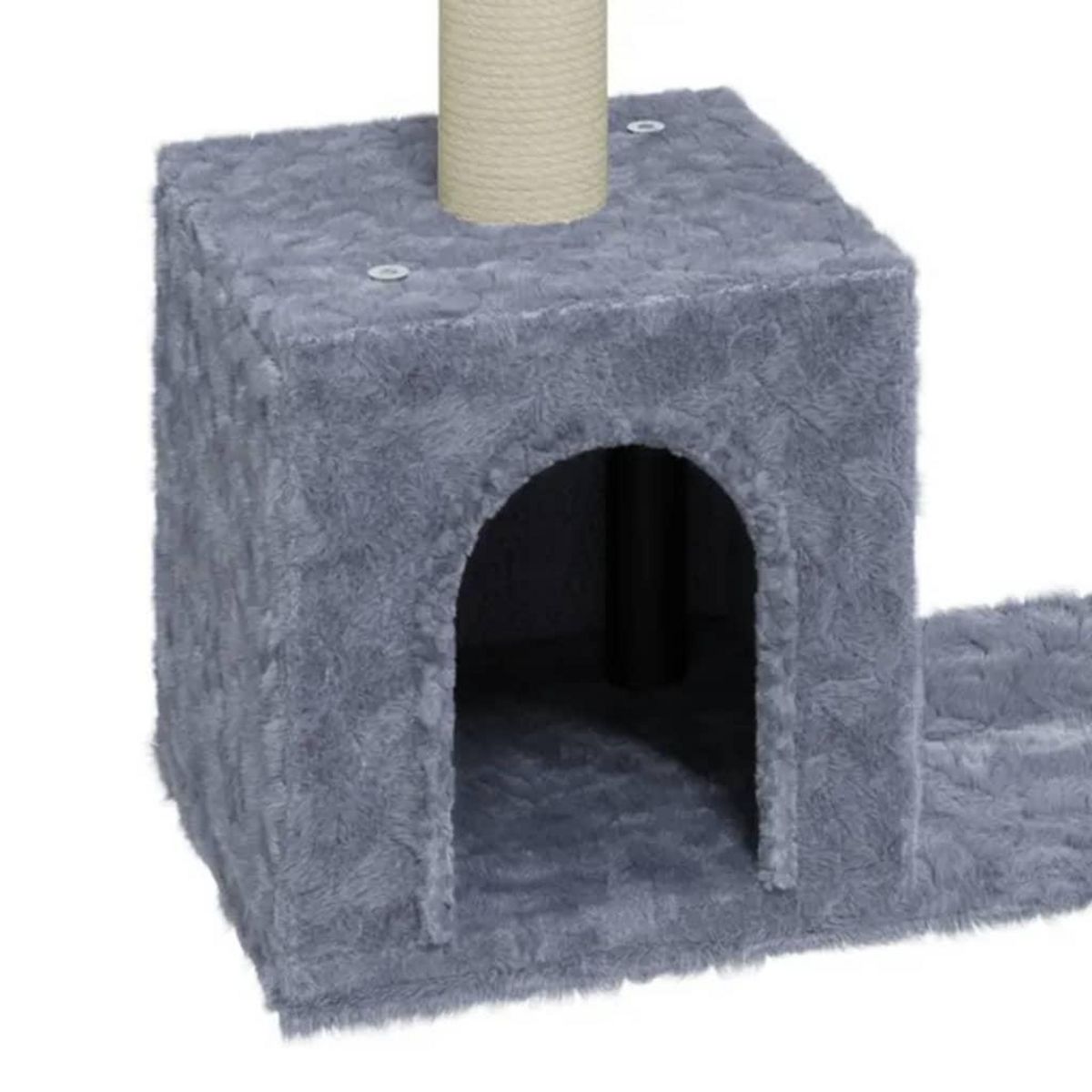 VIDAXL Arbre a chat avec griffoirs en sisal Gris clair 60 cm
