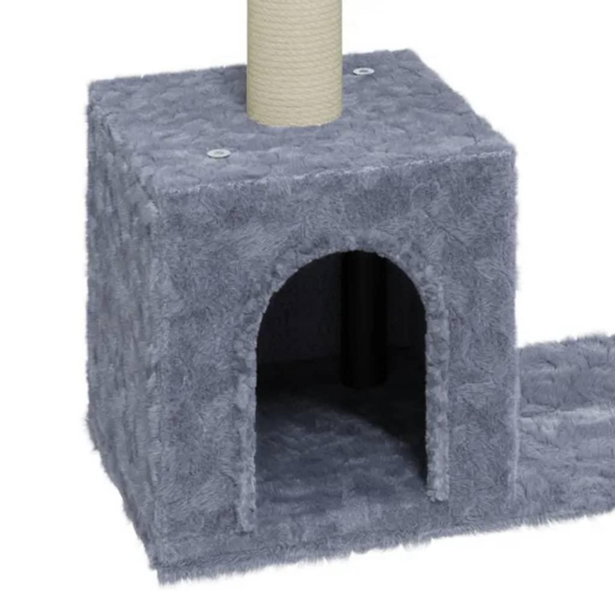 VIDAXL Arbre a chat avec griffoirs en sisal Gris clair 60 cm