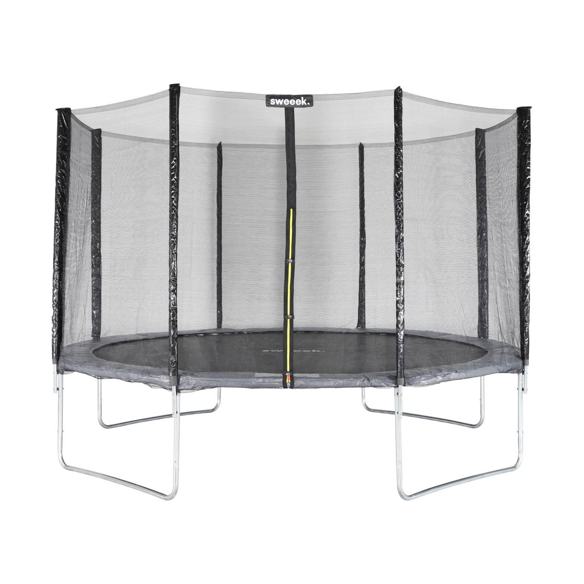 SWEEEK Trampoline Ø370cm - Saturne avec son filet de protection - Trampoline de jardin 370 cm 3m | Qualité PRO|Normes EU