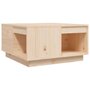 Voir la diapositive 2 : VIDAXL Table basse 60x61x32,5 cm Bois massif de pin