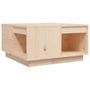 Voir la diapositive 2 : VIDAXL Table basse 60x61x32,5 cm Bois massif de pin