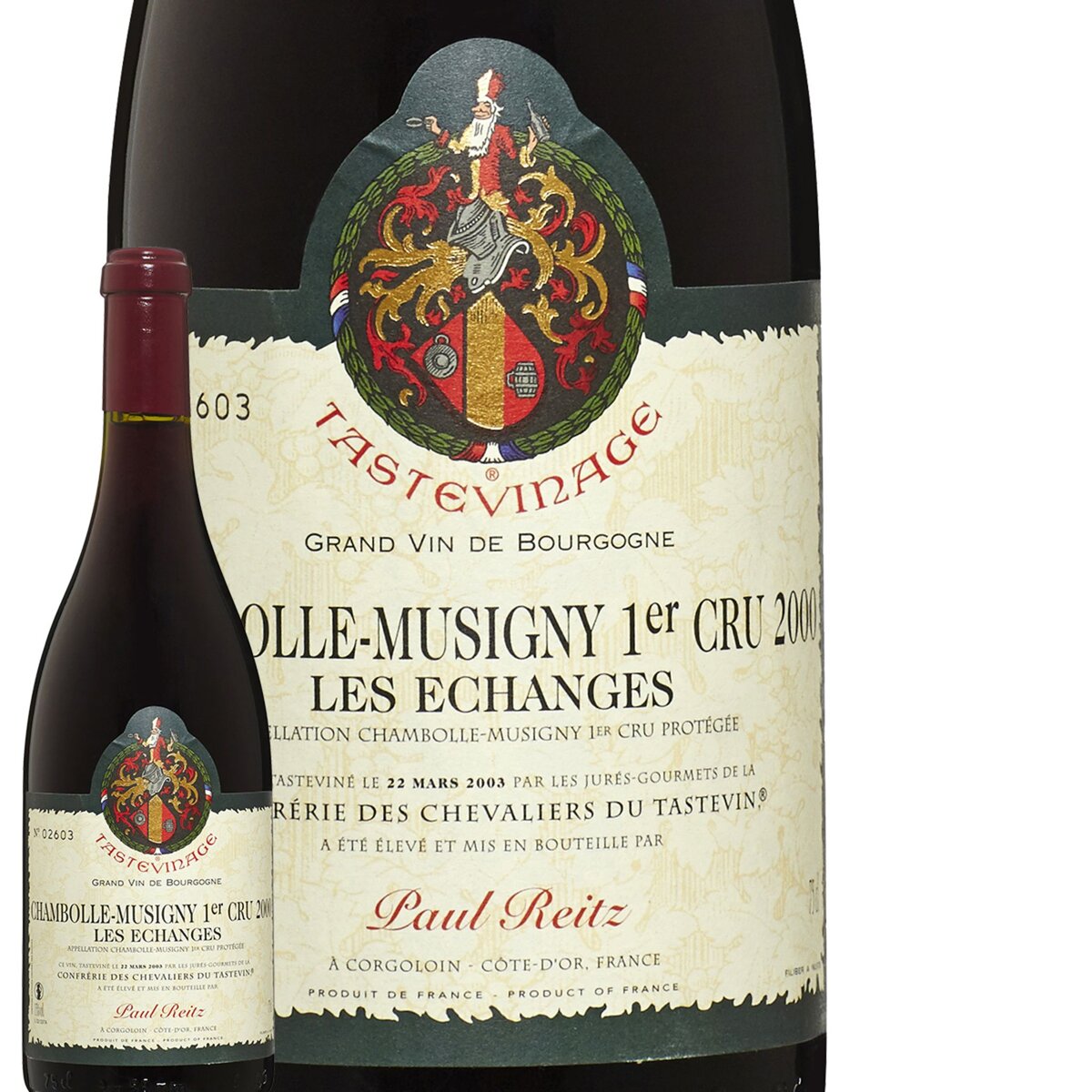 Paul Reitz Chambolle Musigny 1er Cru Les Echanges Rouge 2000