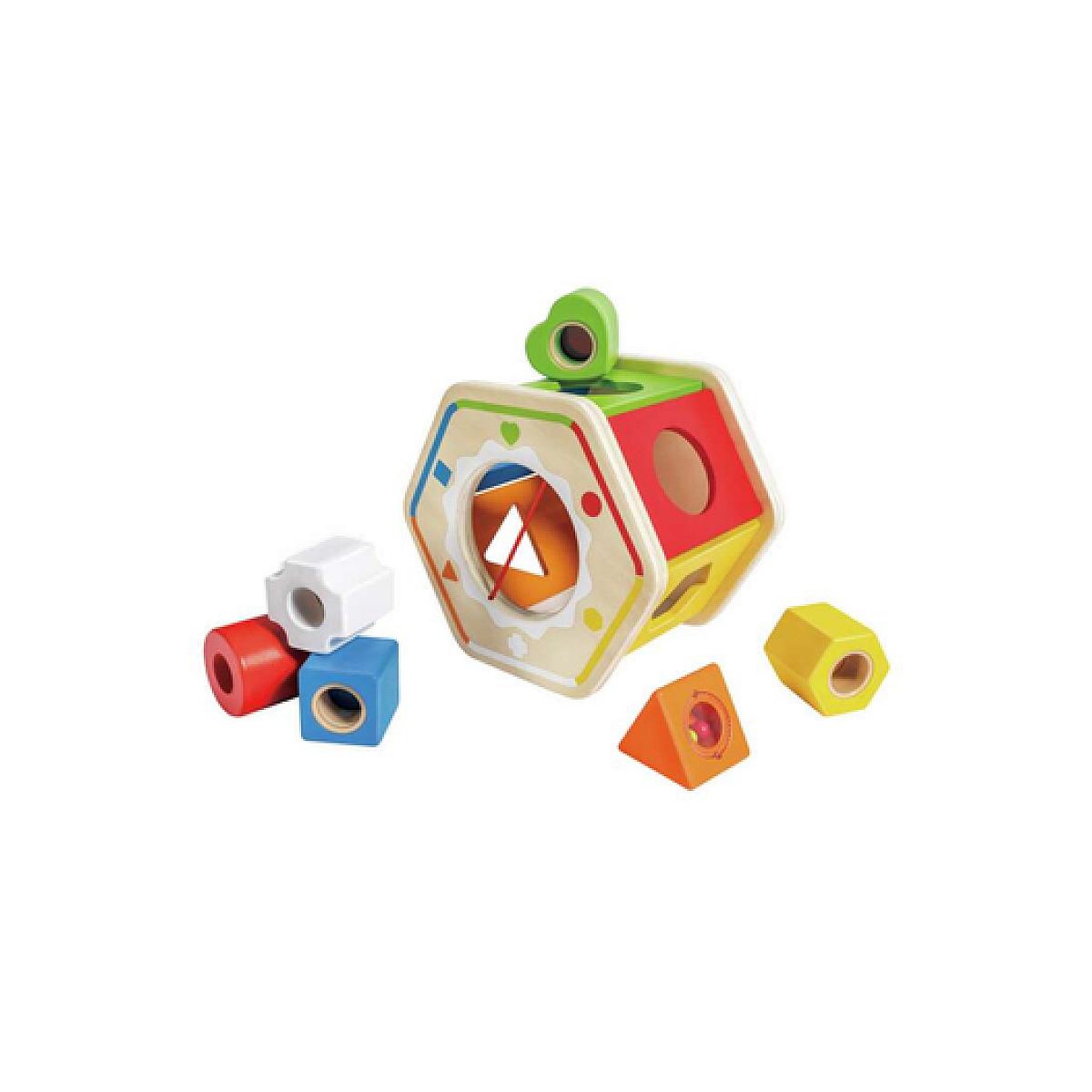 Voir la diapositive 4 : Hape Trieur de formes et couleurs en bois