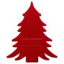 Voir la diapositive 3 : FEERIC LIGHT & CHRISTMAS Lot de 4 porte-couverts en feutrine SAPIN - Rouge