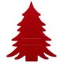 Voir la diapositive 3 : FEERIC LIGHT & CHRISTMAS Lot de 4 porte-couverts en feutrine SAPIN - Rouge