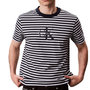Voir la diapositive 1 : CALVIN KLEIN JEANS T Shirt à Rayure /Gris Homme Calvin Klein Jeans 20s Stripe