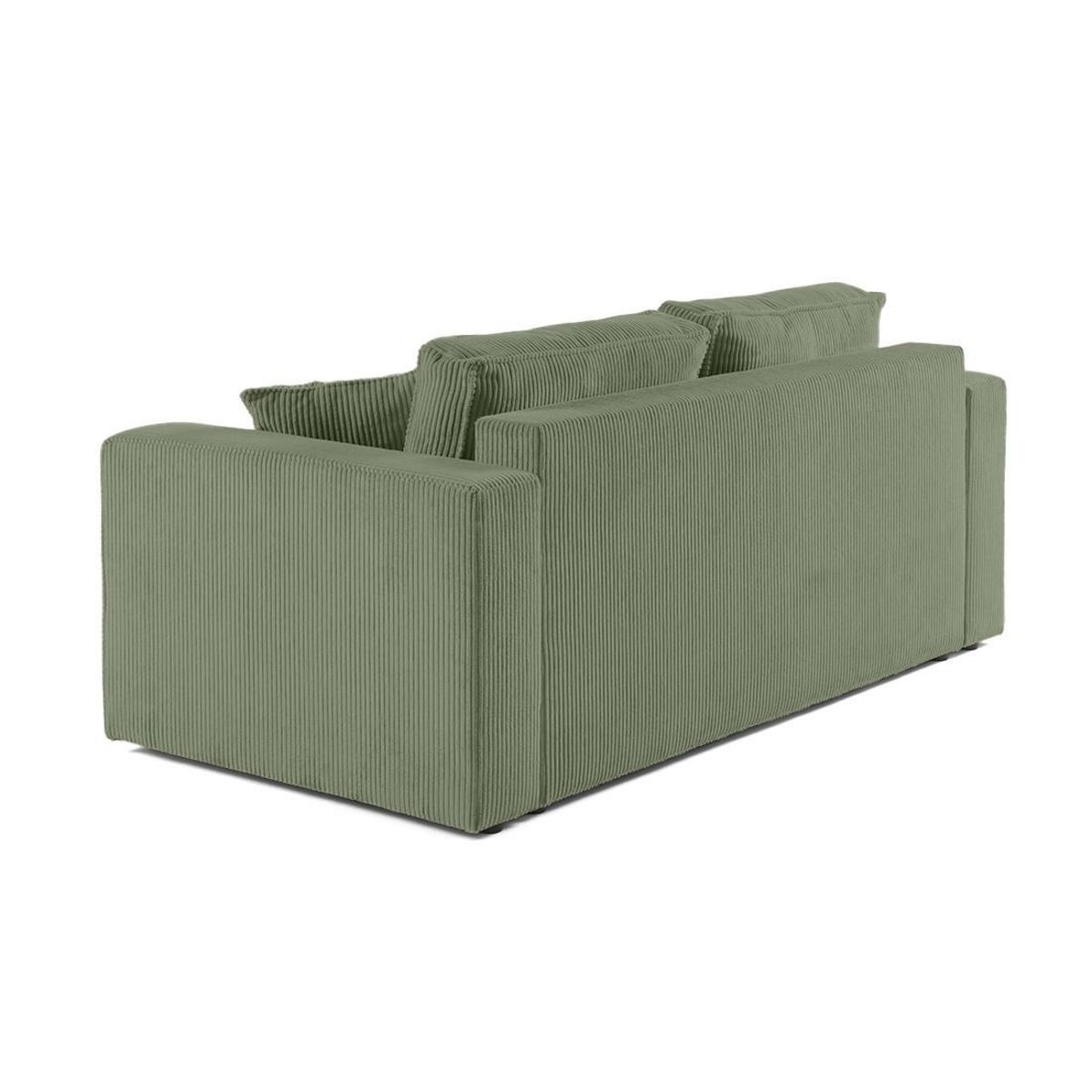 BEST MOBILIER Topaze - canapé droit 2 places - en velours côtelé