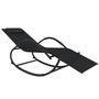Voir la diapositive 3 : VIDAXL Chaises longues à bascule 2 pcs Noir Acier et textilène
