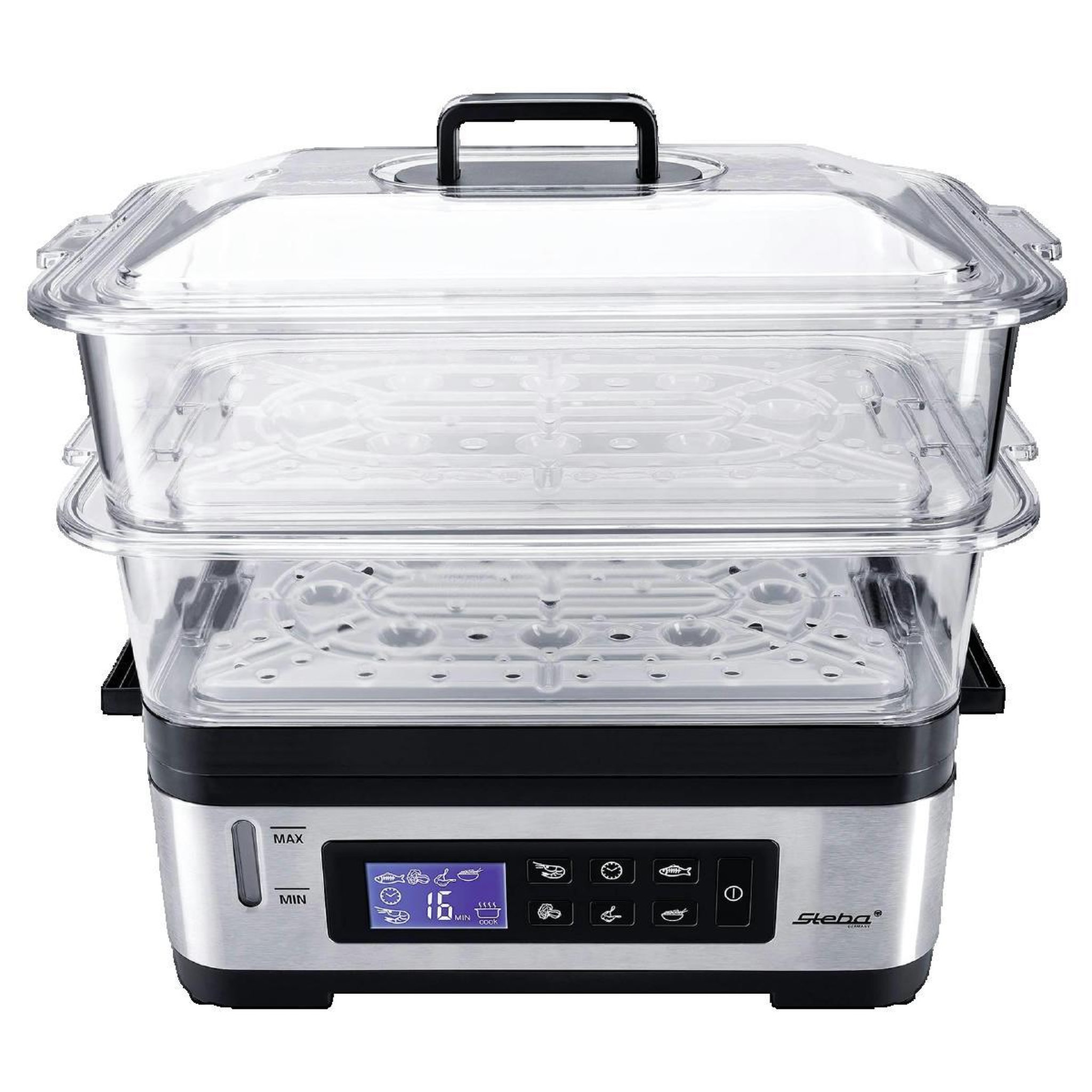 STEBA Cuiseur vapeur Steba DG2 1200W inox/noir