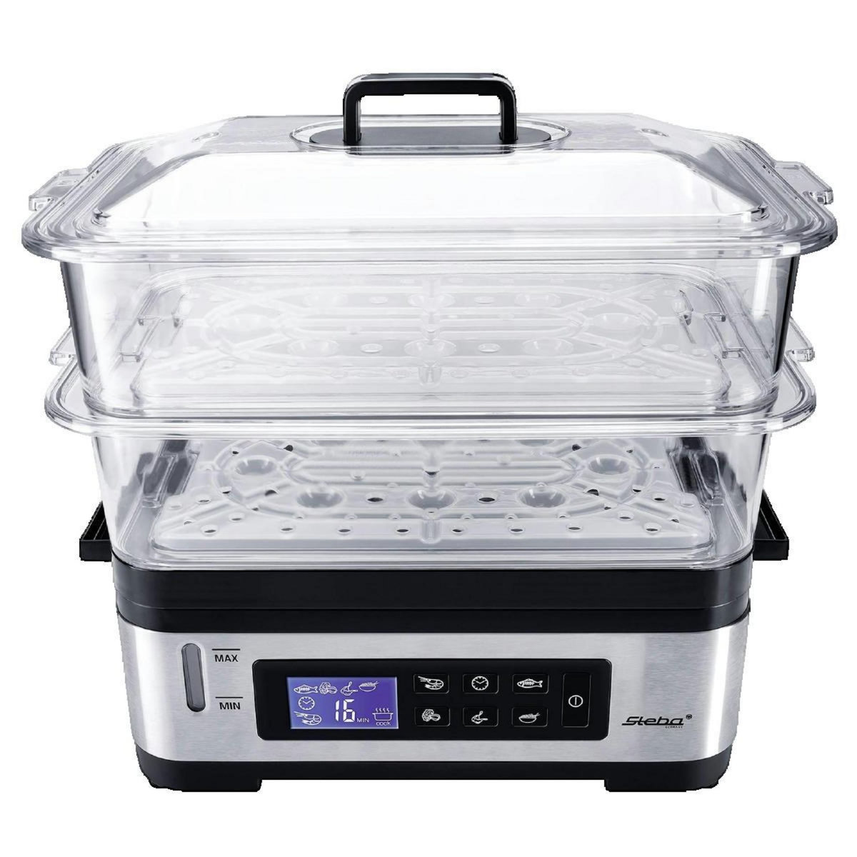 STEBA Cuiseur vapeur Steba DG2 1200W inox/noir