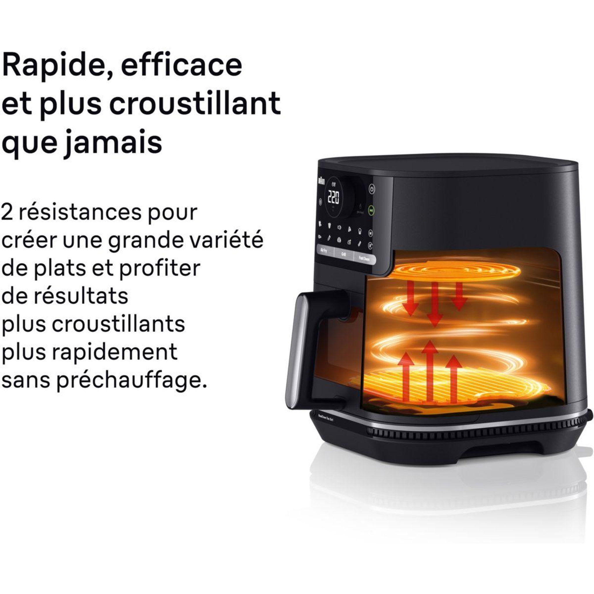 Voir la diapositive 3 : BRAUN Friteuse sans huile Multifry 5 HF5073 - 6L