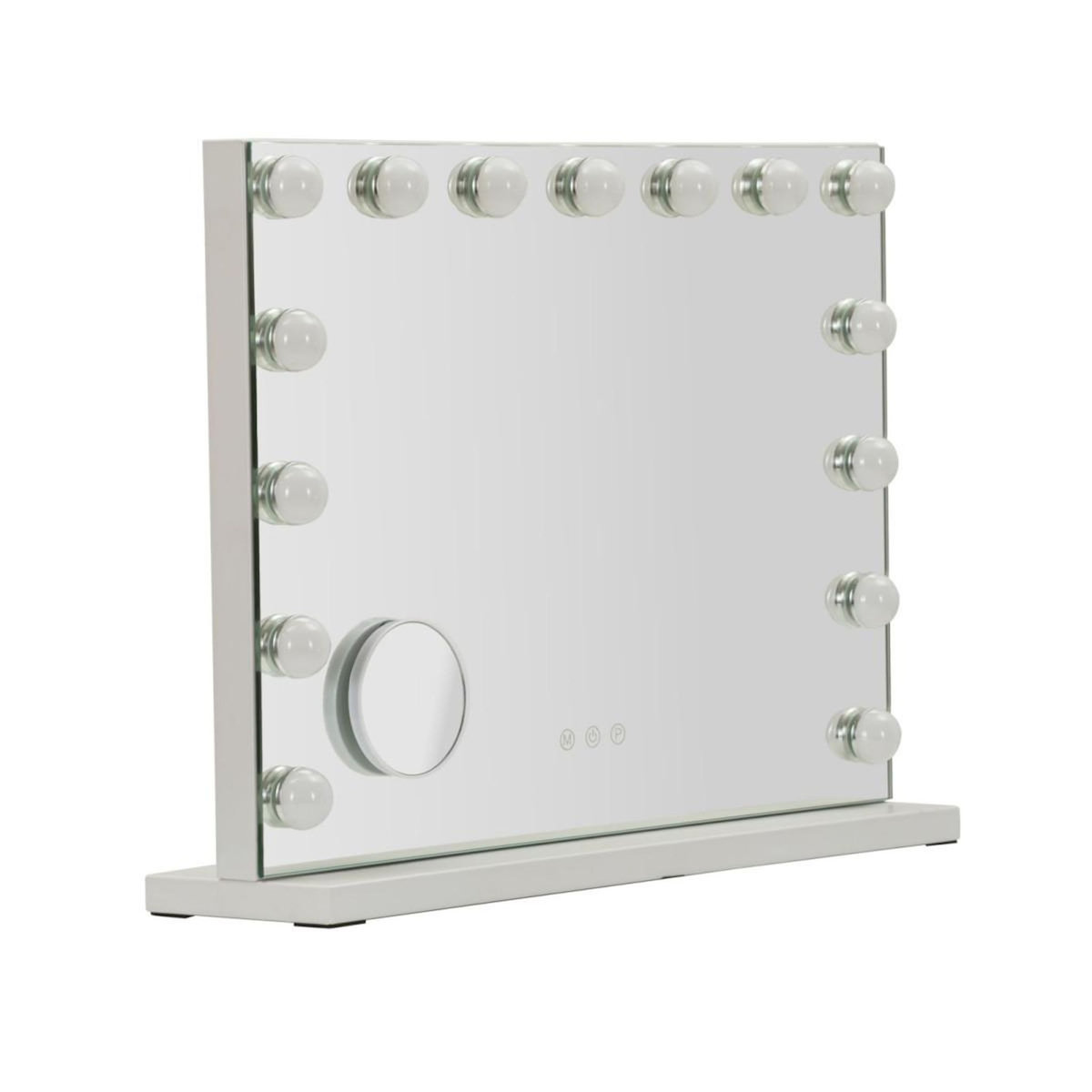 Paris Prix Miroir avec LED  Hollywood  55cm Blanc