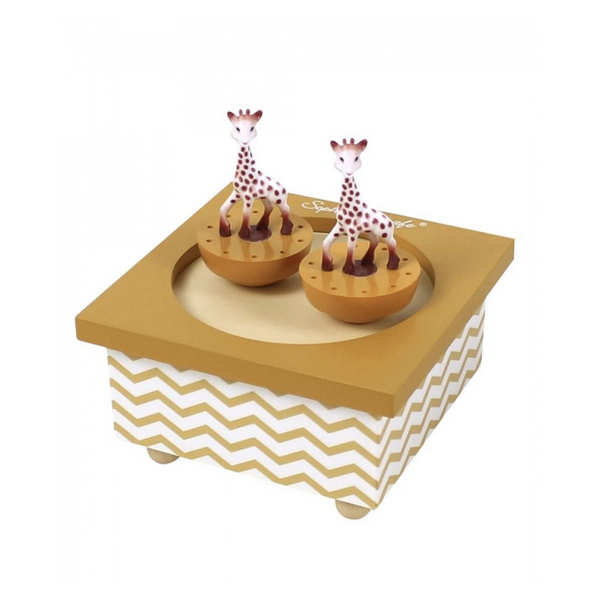 Trousselier Boite a Musique Dancing Sophie la Girafe Caramel