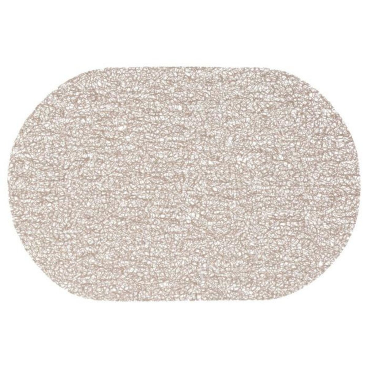 SECRET DE GOURMET Set de Table Ovale  Spaghetti  29x44cm Beige