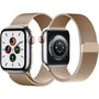 Voir la diapositive 2 : ADEQWAT Bracelet Apple Watch 42/44/45/49 mm titane Or