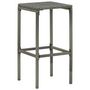 Voir la diapositive 5 : VIDAXL Ensemble de bar de jardin 5 pcs et coussins Resine tressee Gris