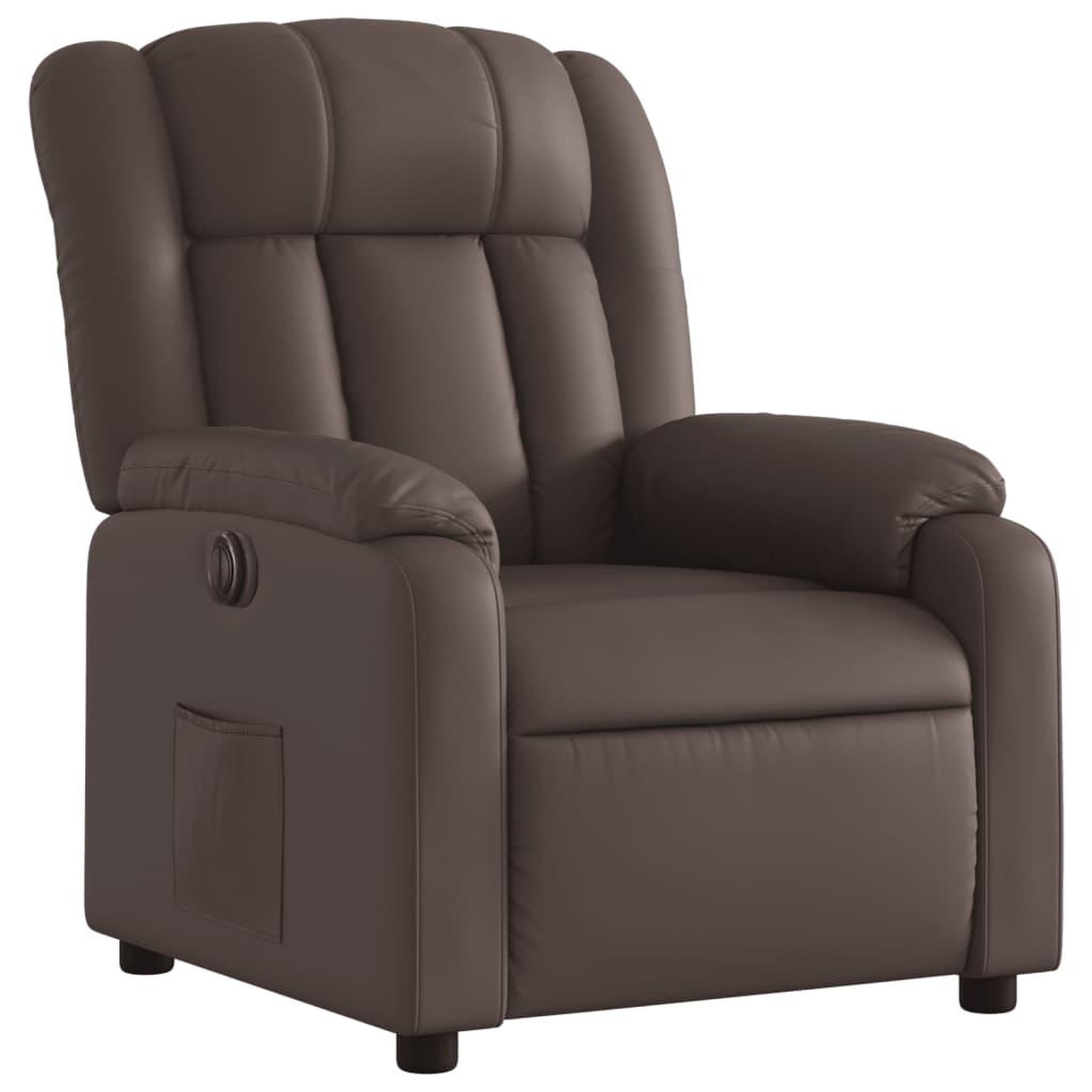 Voir la diapositive 3 : VIDAXL Fauteuil inclinable electrique Marron Similicuir