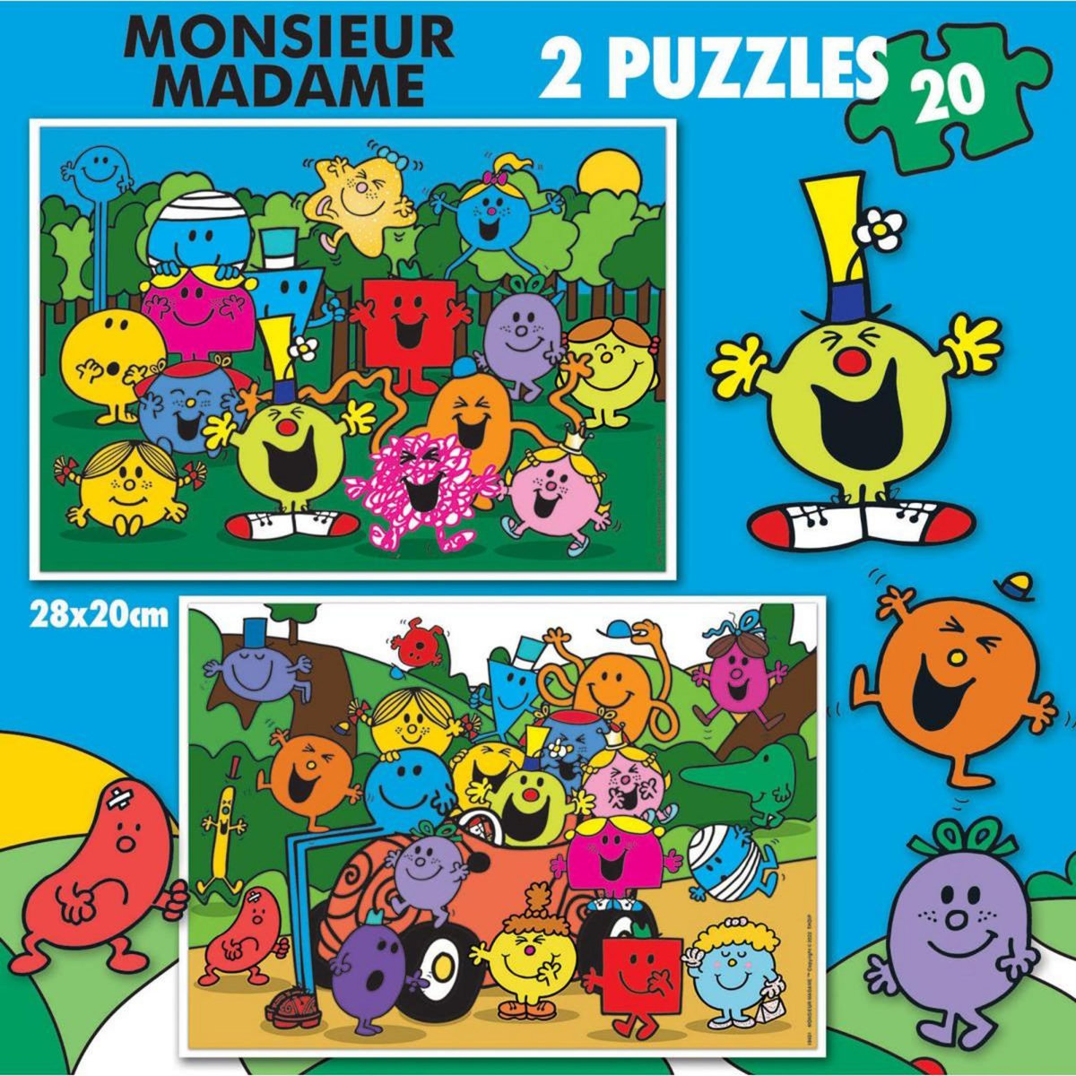 EDUCA Puzzle 2 x 20 - Monsieur Madame
