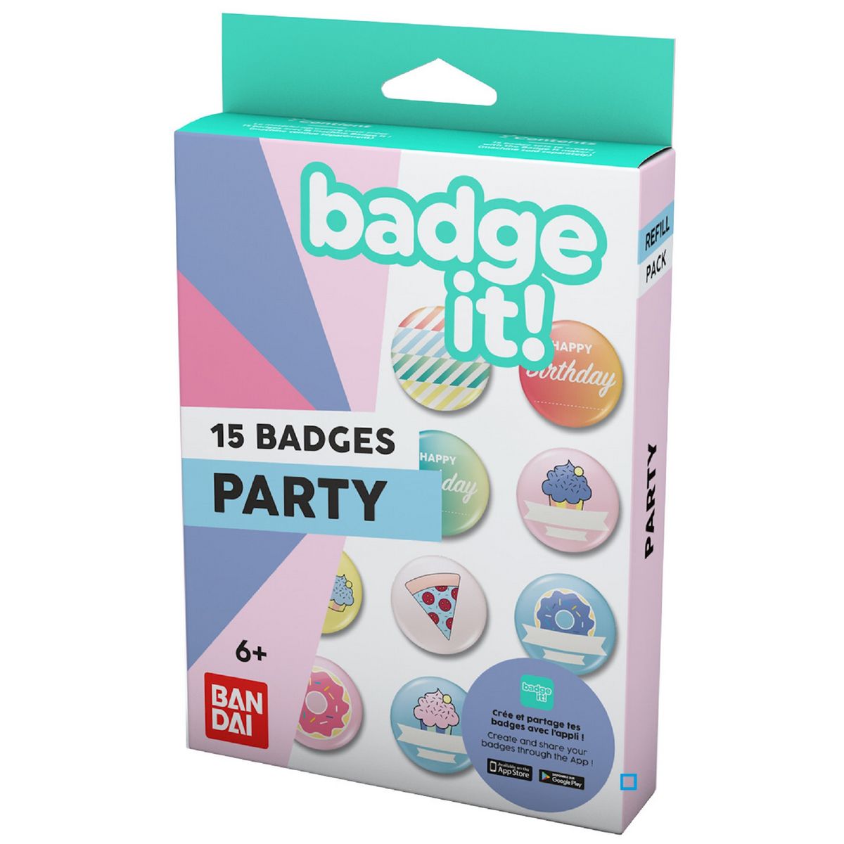 BANDAI Recharge Badge it party