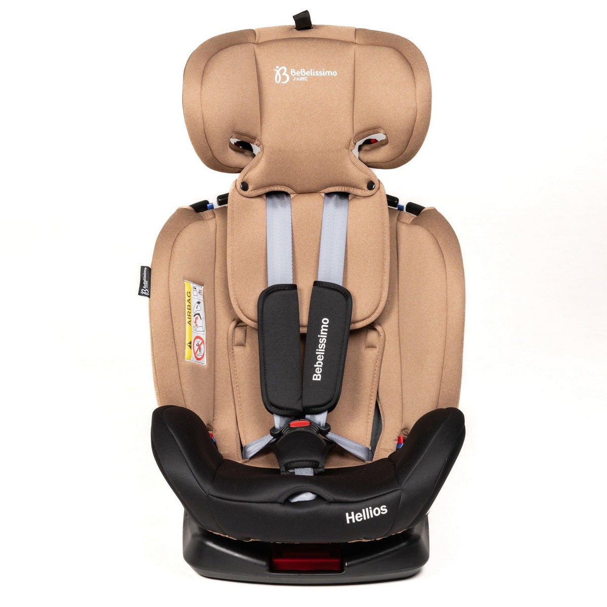 BEBELISSIMO BEBELISSIMO  - Siège auto Isofix - pivotant 360 ° - groupe 0+/1/2/3 - (0-36kg) - Hellios - beige / noir