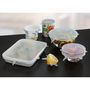 Voir la diapositive 4 : Wenko 6 Couvres-pots extensibles en silicone Stretch - Blanc