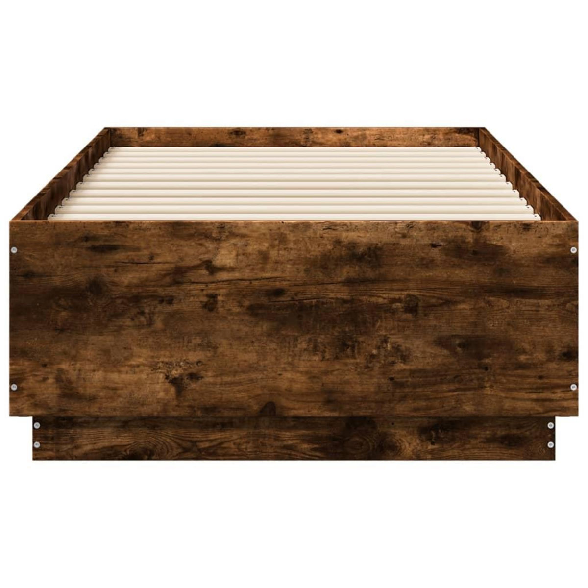 VIDAXL Cadre de lit sans matelas chene fume 90x190 cm