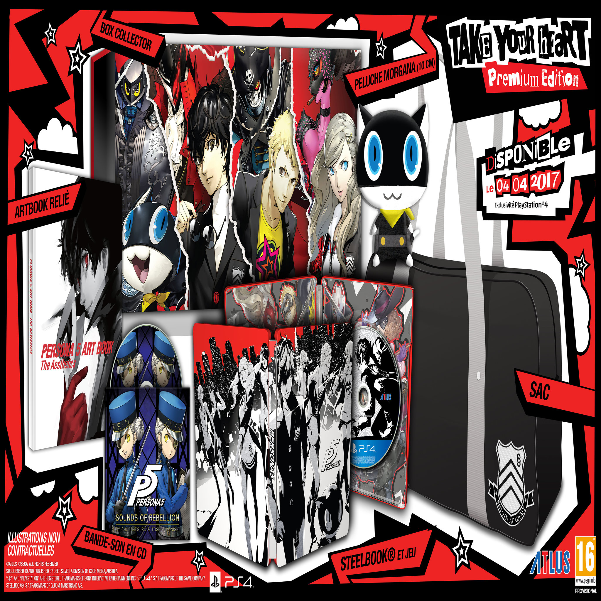 Voir la diapositive 1 : Persona 5 Édition Premium « Take Your Heart » PS4