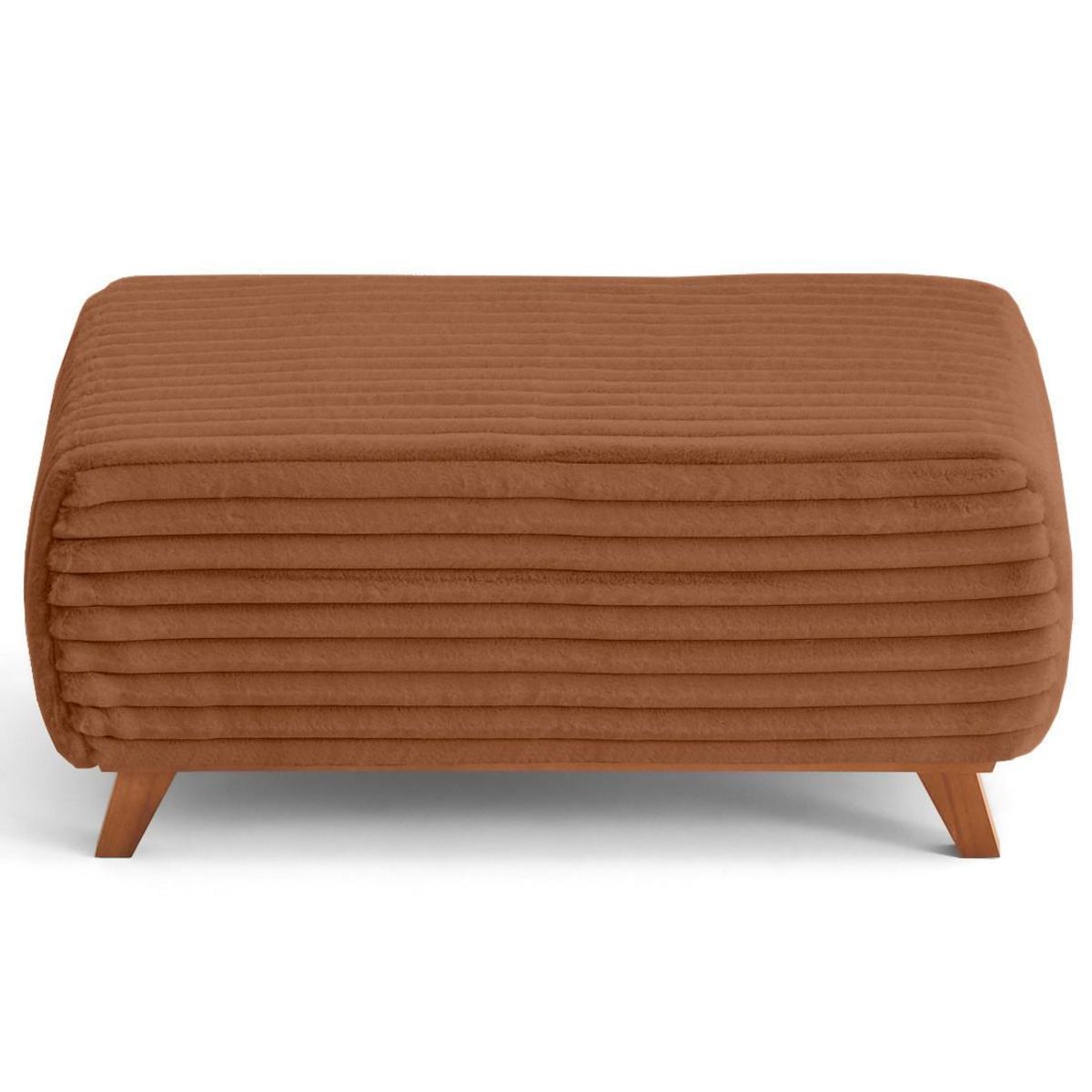 BEST MOBILIER Cristal - bout de lit - en fausse fourrure côtelée