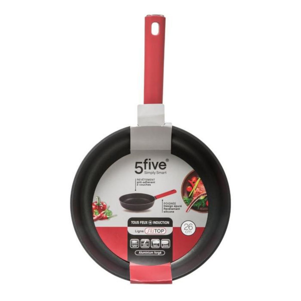 Paris Prix Poêle en Aluminium Forgé  Silitop  26cm Noir