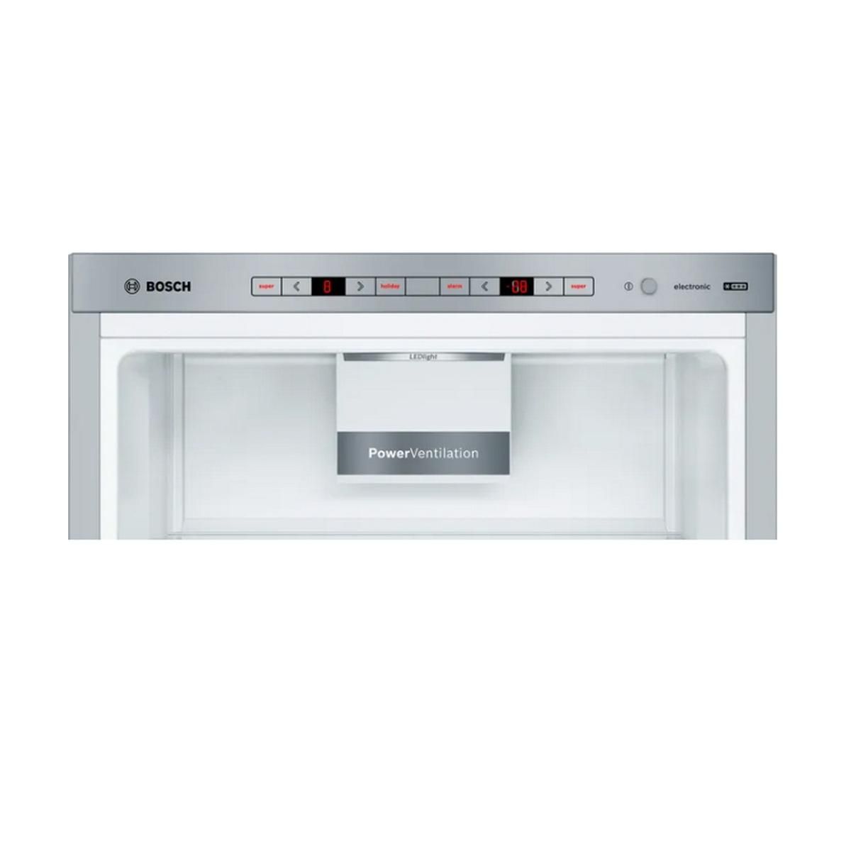 BOSCH Réfrigérateur combiné 60cm 308l metal look - KGE36ALCA