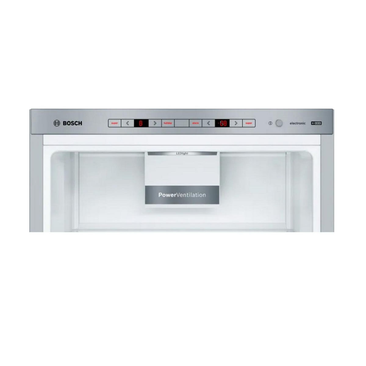 BOSCH Réfrigérateur combiné 60cm 308l metal look - KGE36ALCA