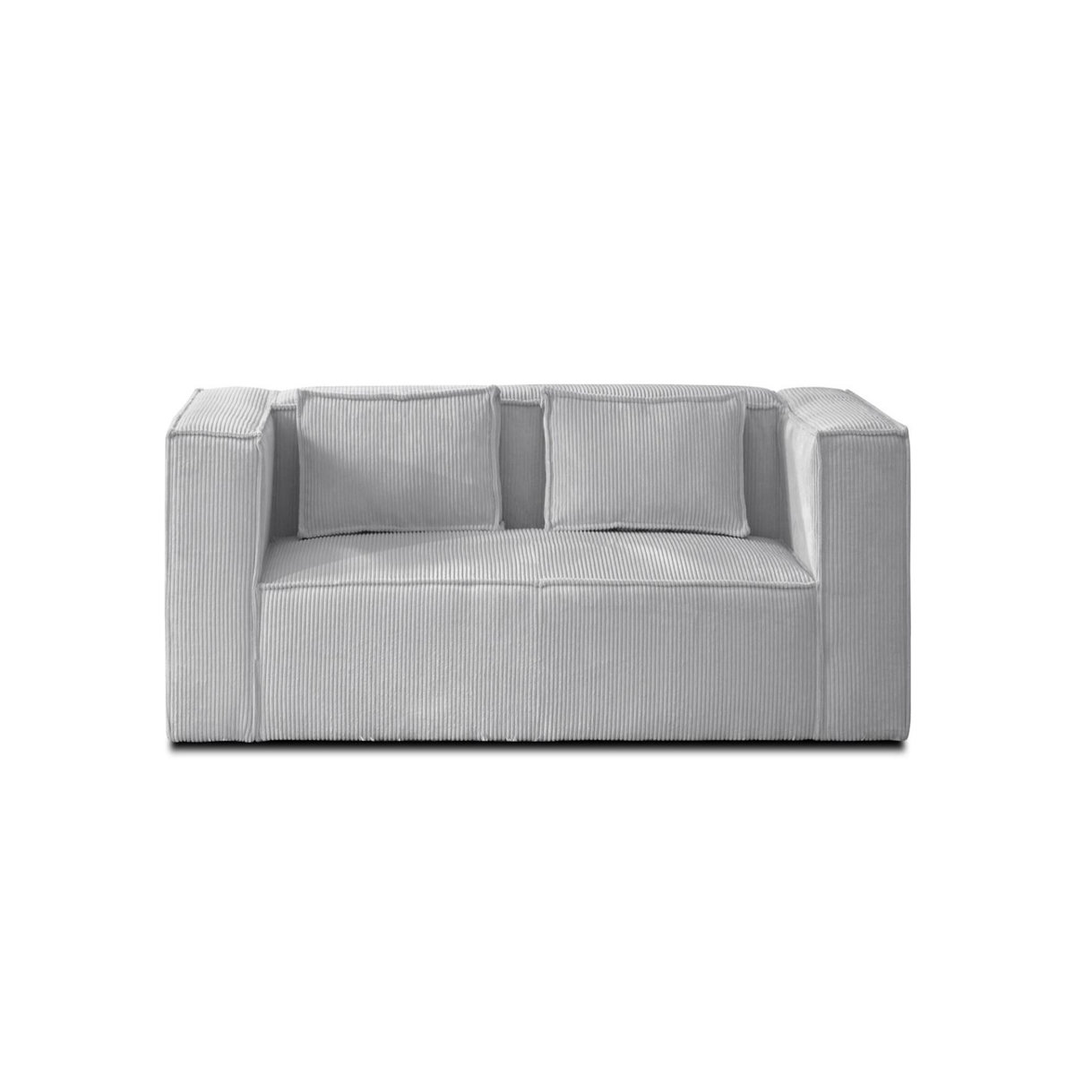 LISA DESIGN Stella - canapé fixe 2 places - en velours côtelé - style contemporain